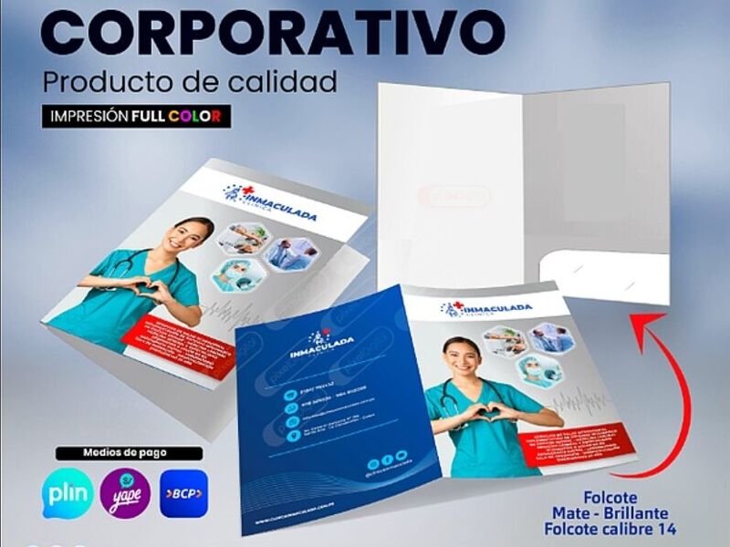 Folder corporativo Perú