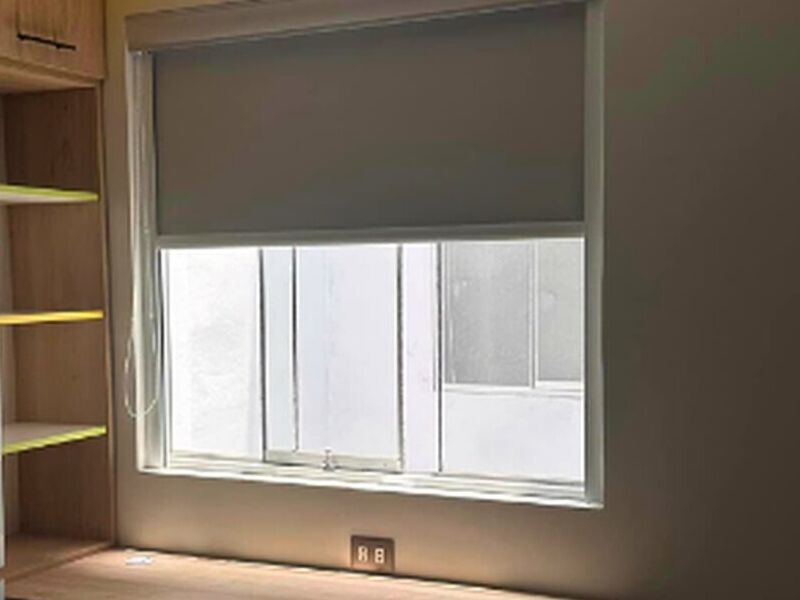 Cortina Black Out Gris Lima
