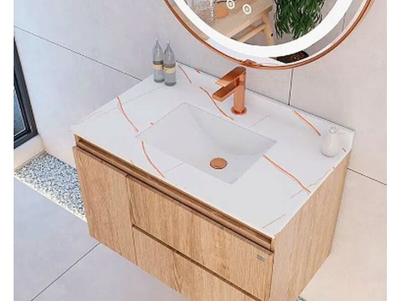Mesón Baño Mármol Blanco Perú