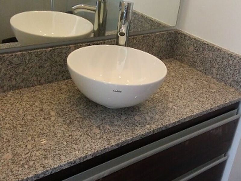 Mesón Baño Mármol Gris Perú