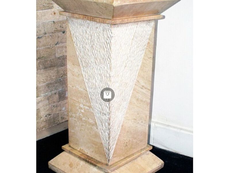 Pedestal Mármol Travert Perú