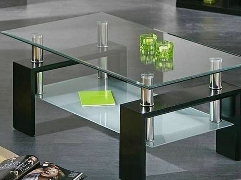 Mesa de centro cristal Perú