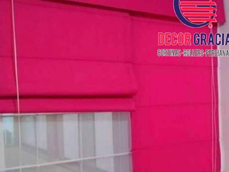 Cortina enrollable rosado Callao