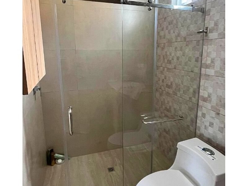 Cortina Baño Vidrio Templado Lima