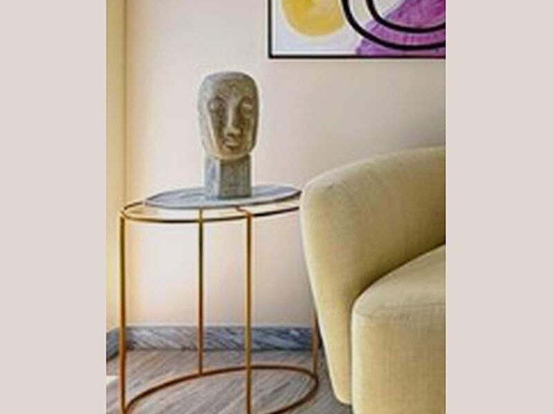 Mesa decorativa en mármol Peru