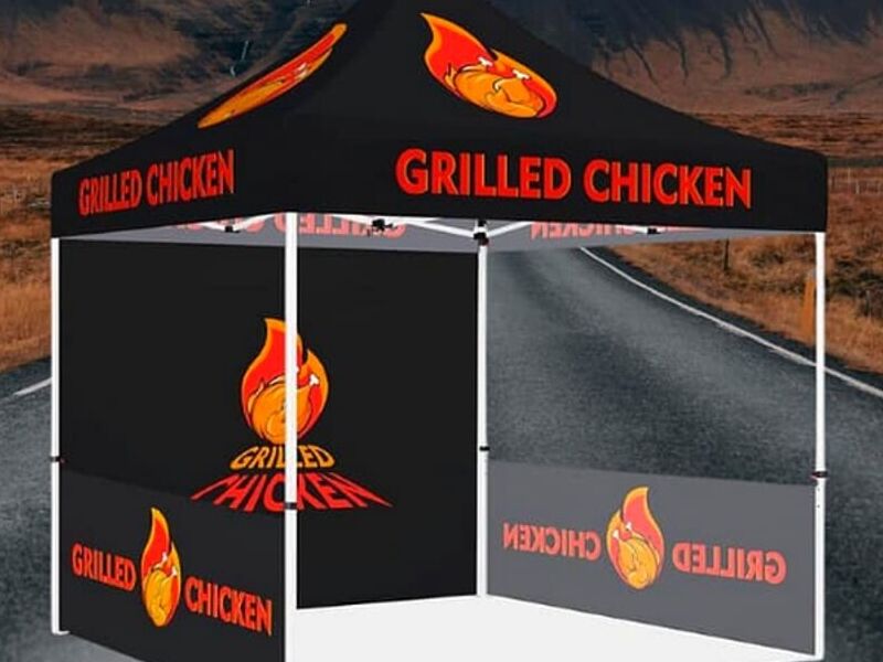 Carpa publicitario chicken Peru