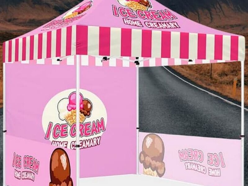 Carpa publicitario helados Peru