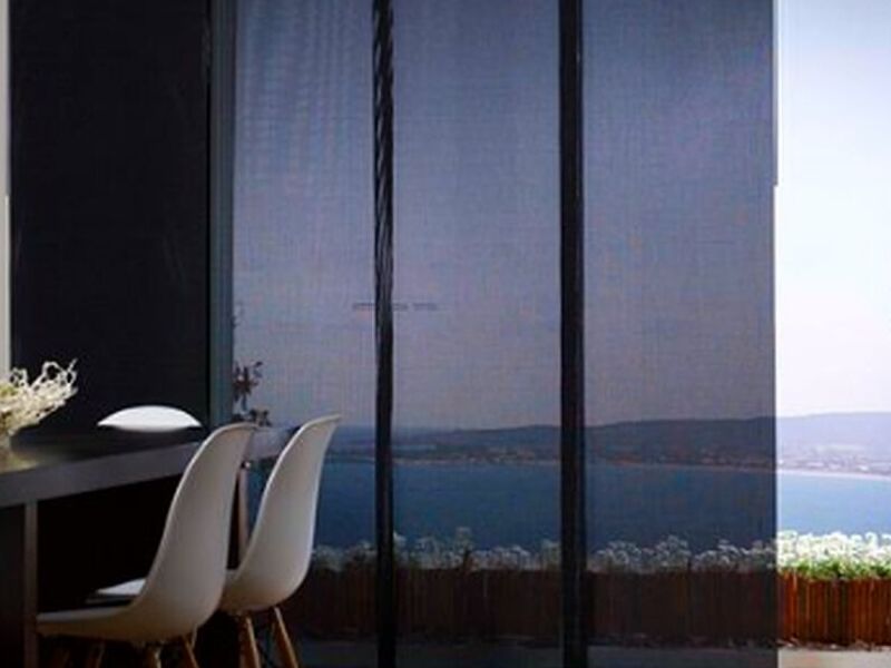 Cortina panel japones negro Lima 