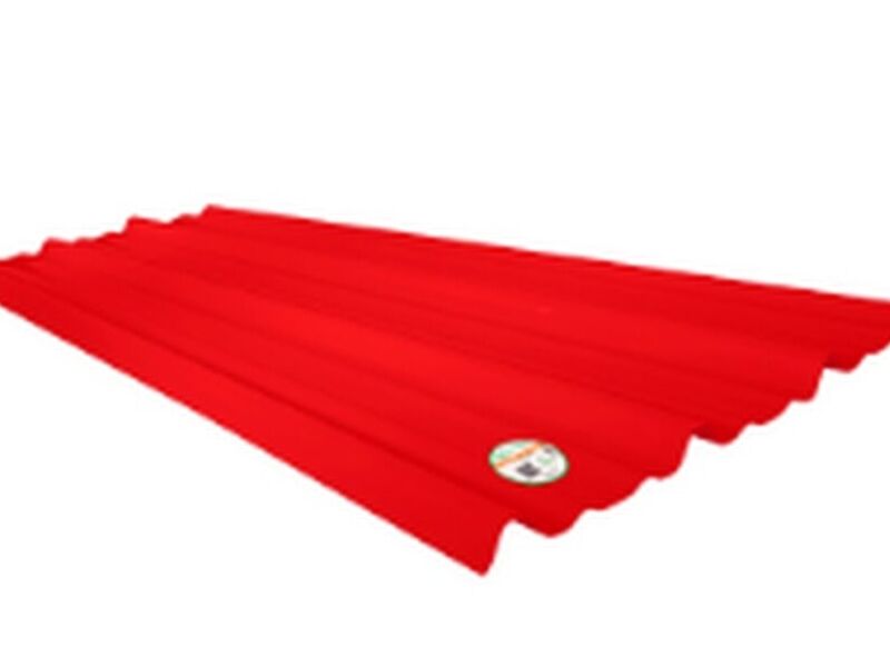 Fibraforte Trapezoidal Opaco 12 TF4 – Rojo