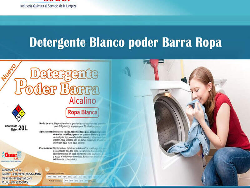 Detergente lavado industrial Perú