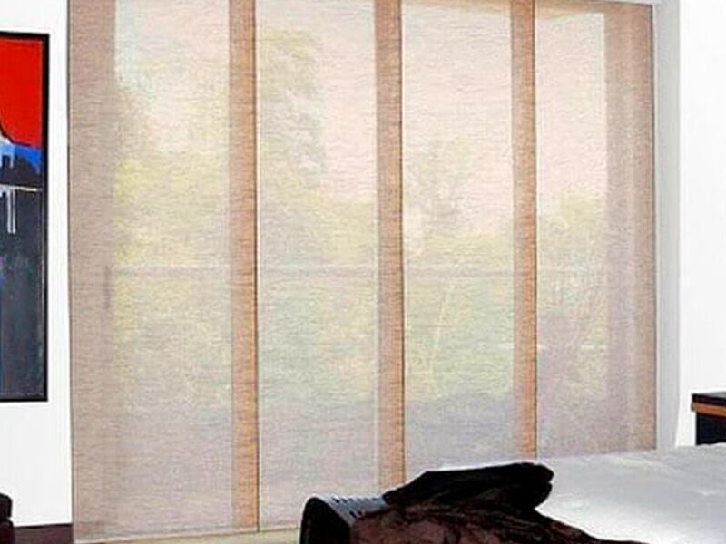 Cortina panel japones beige Lima 