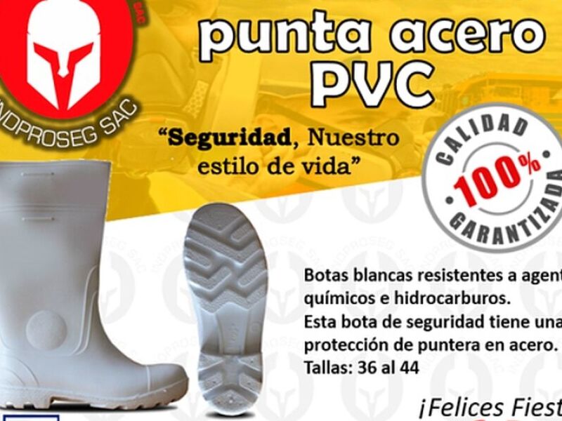 BOTAS BLANCAS PVC PERU