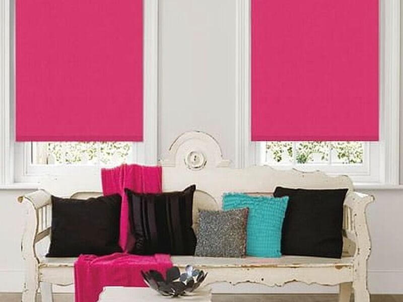 Cortina enrollable rosado Lima 