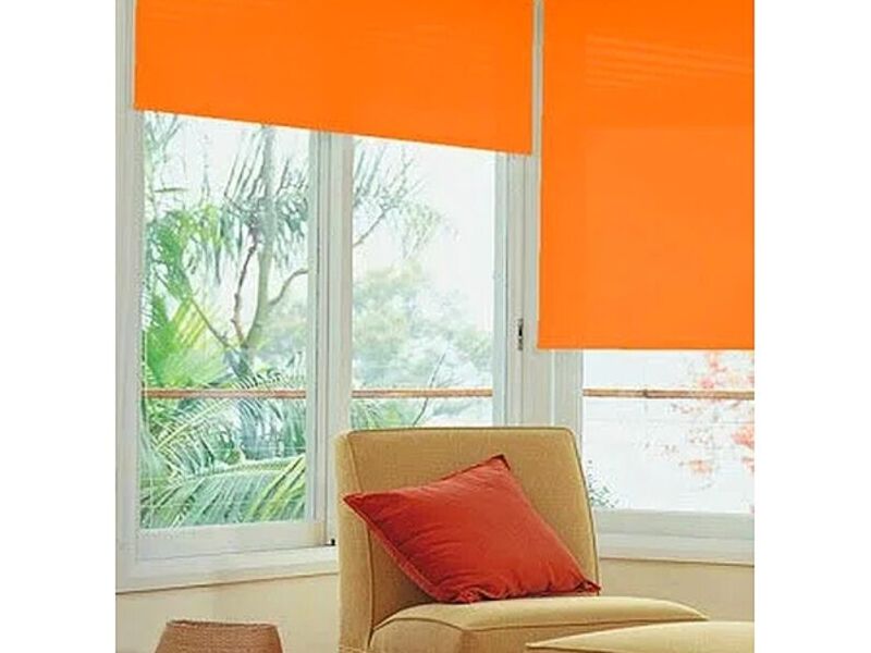 Cortina enrollable naranja Lima 
