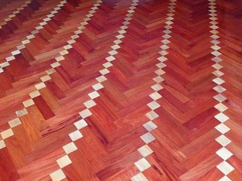 Parquet Diseño rombo Peru