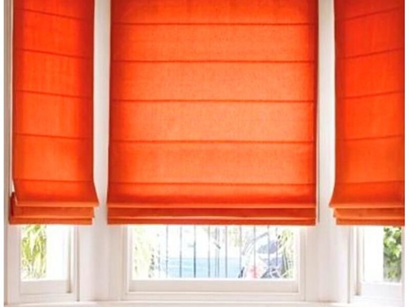 Cortina romana naranja Lima 