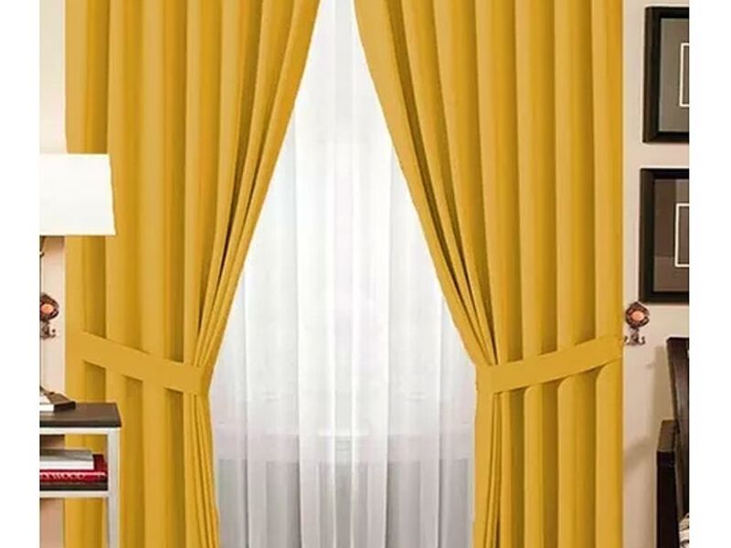 Cortina tradicional amarillo Lima 