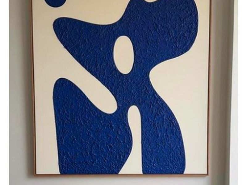 Cuadro deforme azul Peru