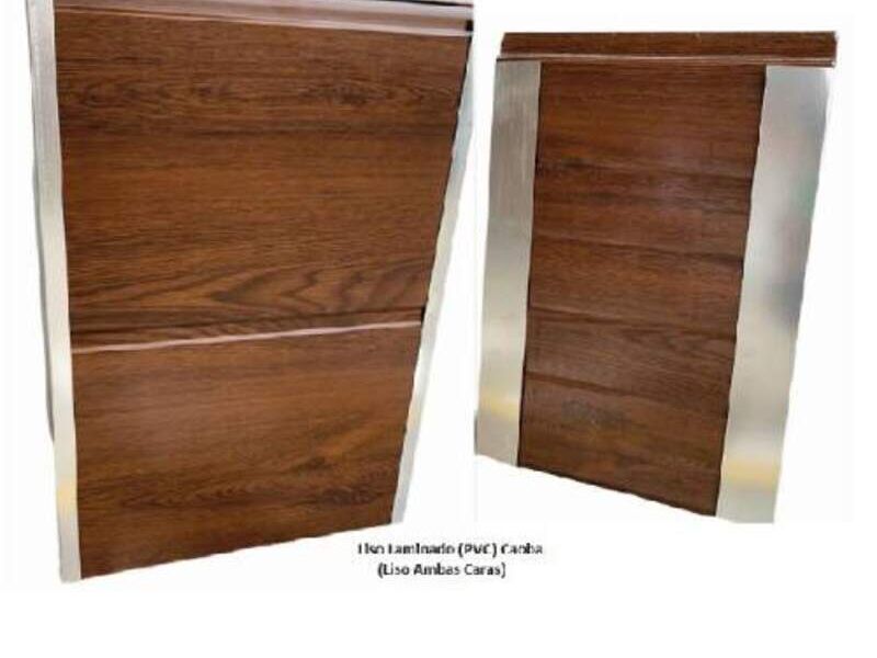 Panel Liso Laminado (PVC) Caoba Perú