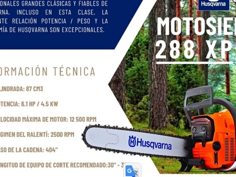 MOTOSIERRA 288XP HUSQVARNA 30" 36" Perú 