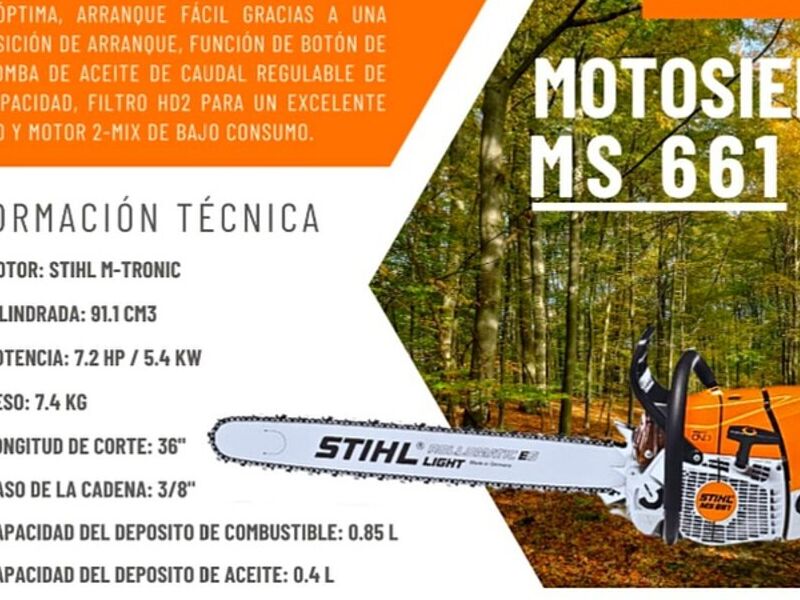 MOTOSIERRA MS661 STIHL 36" Perú