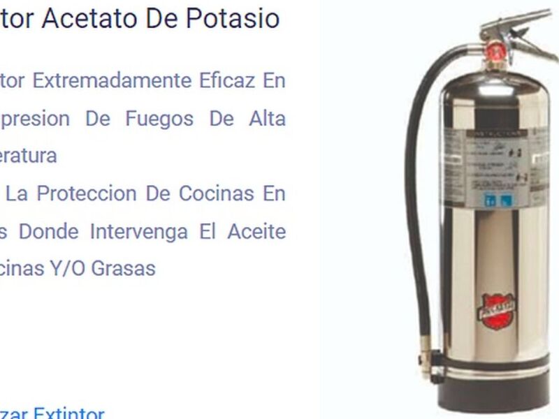Extintor Acetato Potasio Perú