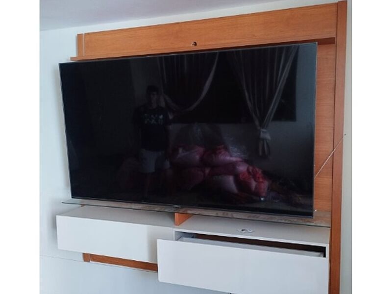 Mueble flotante TV blanco/café Perú
