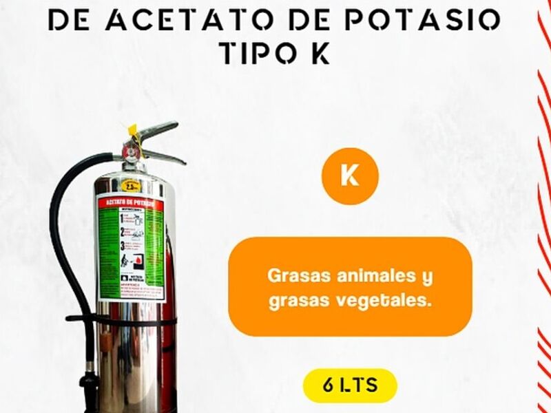 Extintores ACETATO DE POTASIO TIPO K Perú