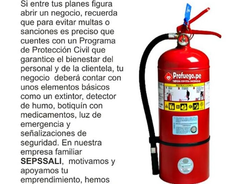 Extintores POLVO QUIMICO SECO (PQS) Perú