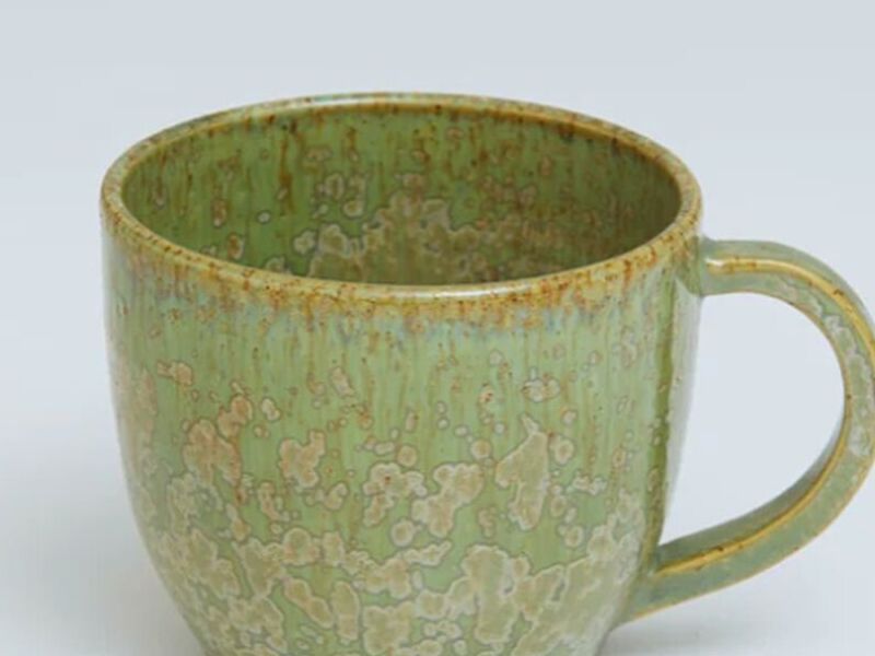 Taza XL Verde Cristales - Perú