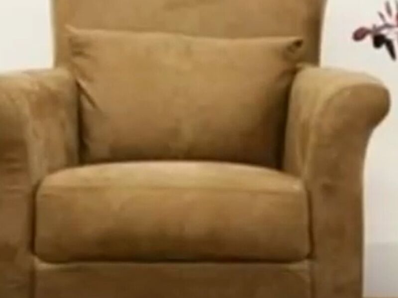 Tapizado de sillón de gamuza Lima