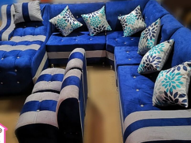 Sofá Azul y negro Perú