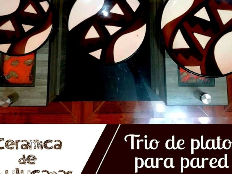 Trio platos decorativo pared Peru