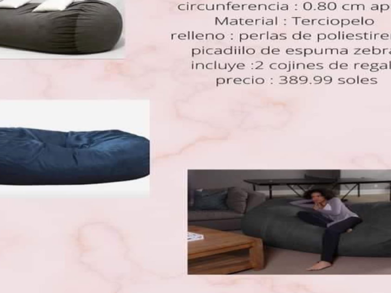 Puff de terciopelo Perú