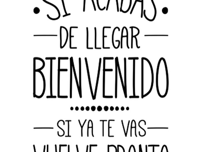 Vinilo decorativo frases de bienvenida Perú 