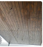 Pared de madera fina