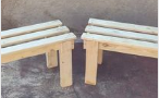  Bancos pequeños de madera