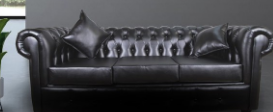Sillón de cuero moderno