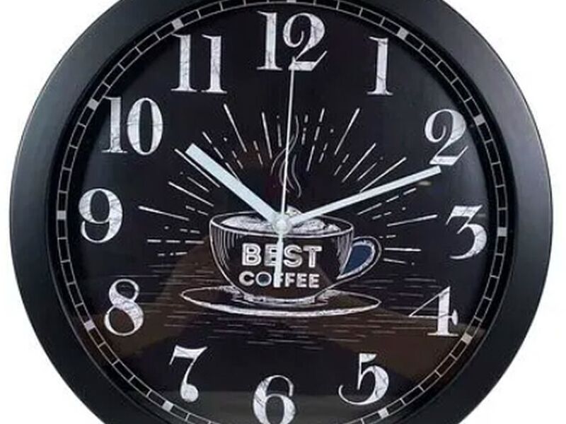 Reloj decorativo de café Perú 