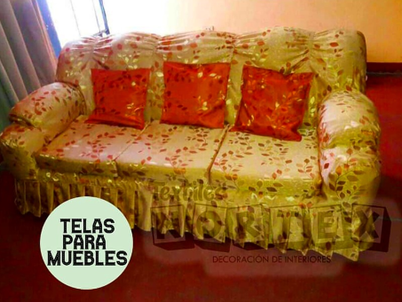 Tela Sillón Amarilla Flores Trujillo