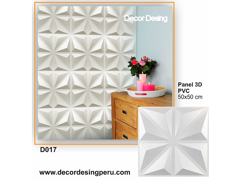 Panel 3D Estrella 4P Blanca