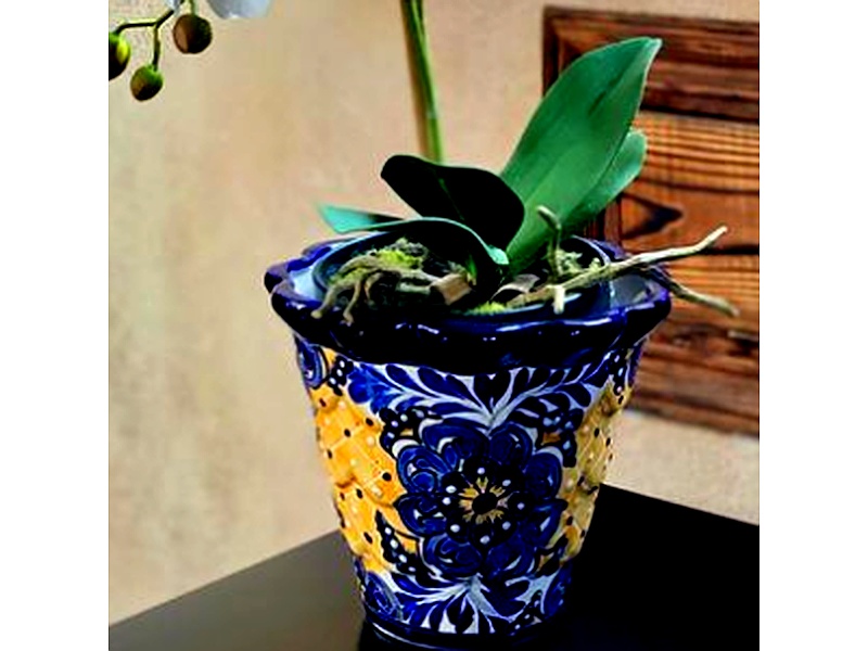 Maceta ceramica Azuli Perú