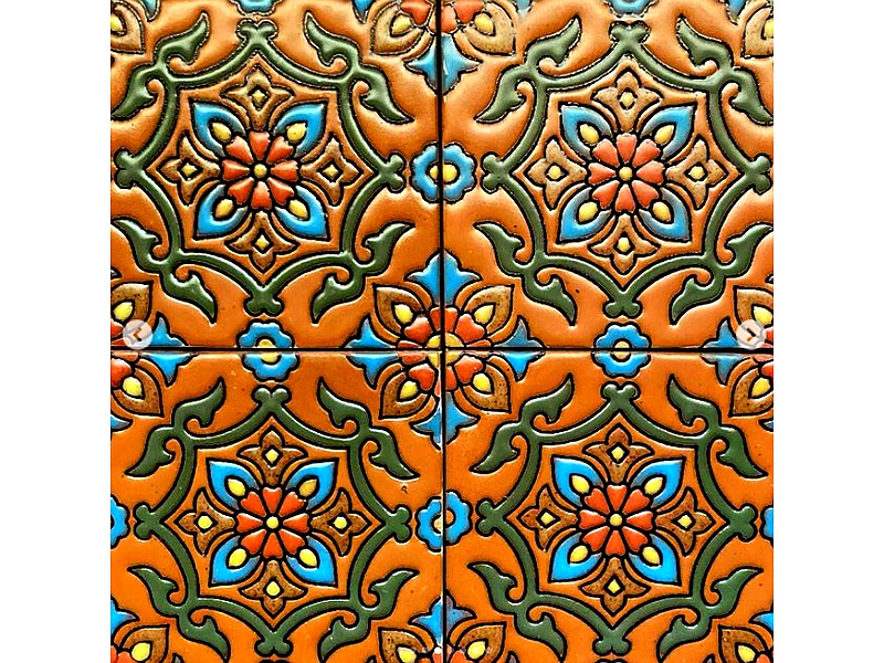 Azulejo Bufon ceramico Perú