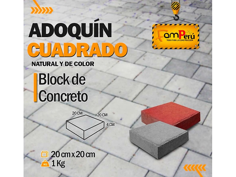 Adoquín Cuadrado Perú