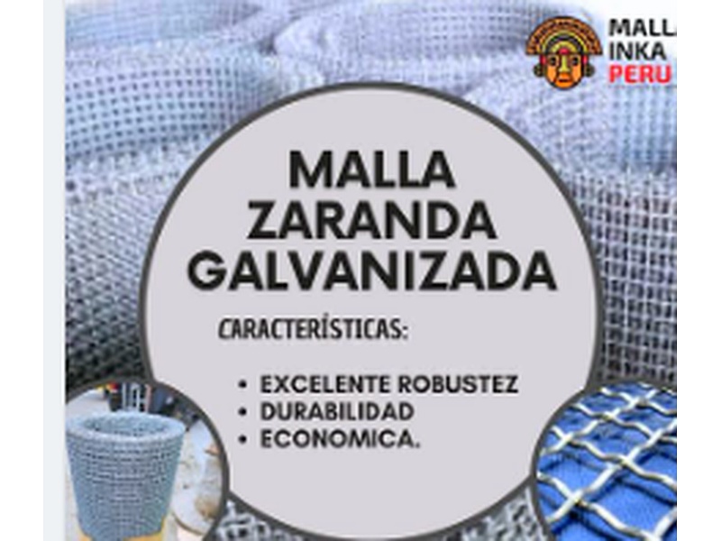 MALLA ZARANDA GALVANIZADA Perú