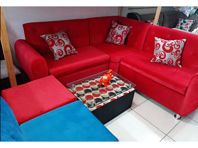 Cojin rojo con plateado Peru