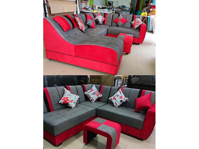 Butaca roja con gris oscuro Peru