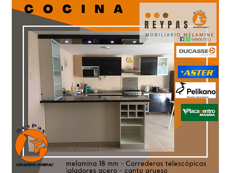Muebles de cocina madera de tilo Peru