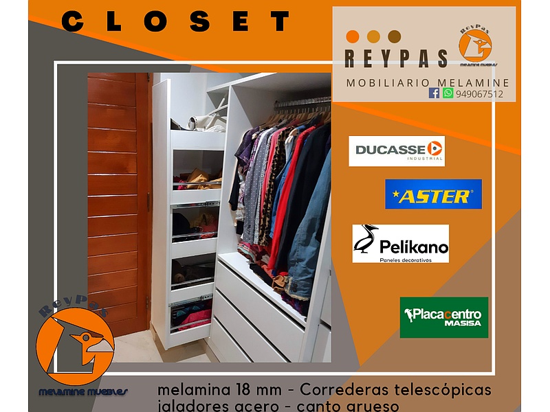 Closet de color blanco Peru