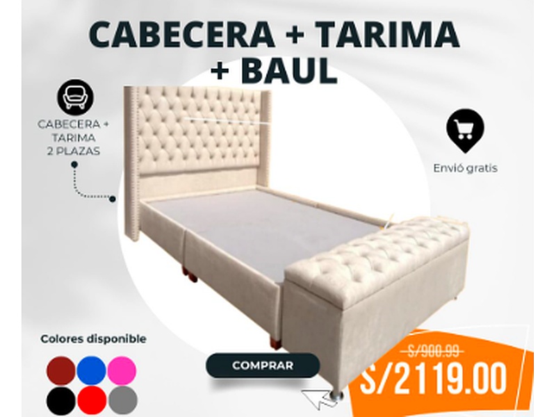 Cama Tapizada 